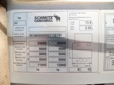 2012 Semitrailer Curtainsider Schmitz SCS 24 TIR