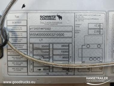 2015 Semitrailer Curtainsider Schmitz SCS 24/L