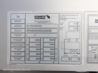 2015 Semitrailer Curtainsider Schmitz SCS 24/L Multilock XL Anti-theft protection