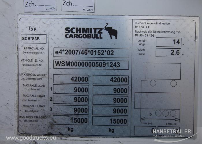 2012 напівпричеп Рефрижератори Schmitz SKO 24 FP60 7cm Wall