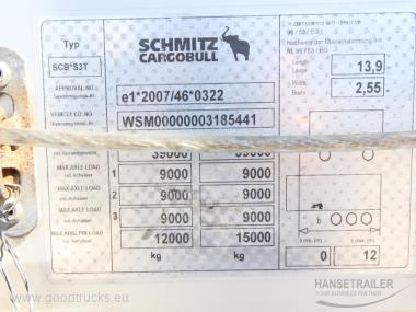 2014 Semitrailer Curtainsider Schmitz SCS 24/L Hydraulic roof XL