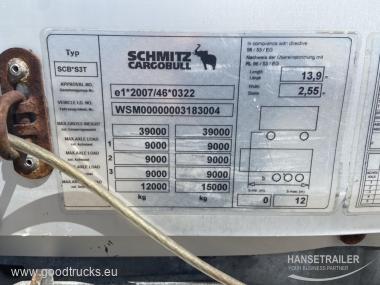 2013 Puspriekabė Užuolaidinė Schmitz SCS 24/L Hydraulic roof  MULTILOCK  XL