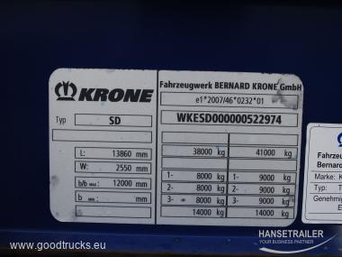2012 Semitrailer Curtainsider Krone SDP 27 Koniki