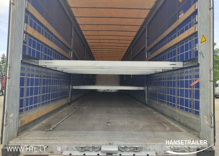 2018 Sattelanhänger Sattelcurtainsider Schmitz SCS 24 Mega DD System 61359 km Mega Low Deck Double Deck