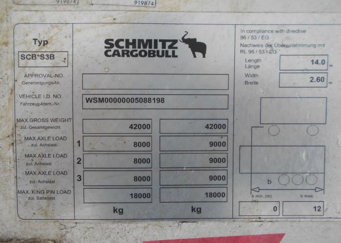 2012 Puspiekabe Refrižerators Schmitz SKO 24 Doppelstock MultiTemp