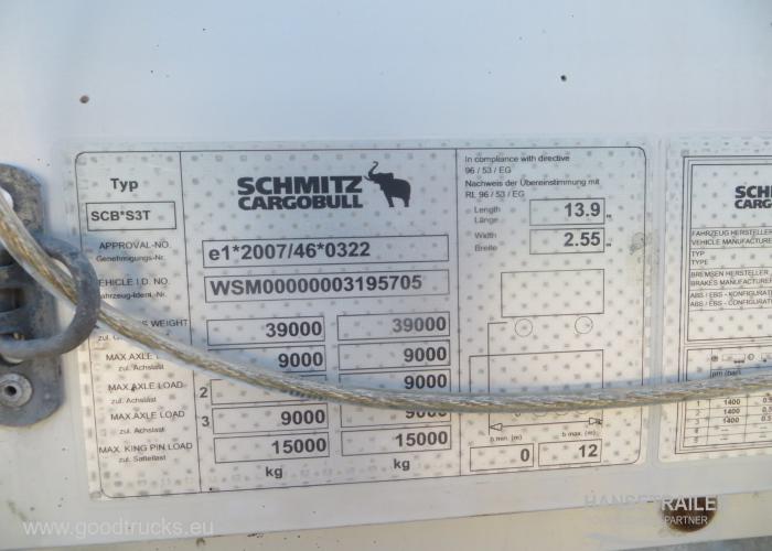 2014 Semitrailer Curtainsider Schmitz SCB*S3T Multilock XL KONIKI