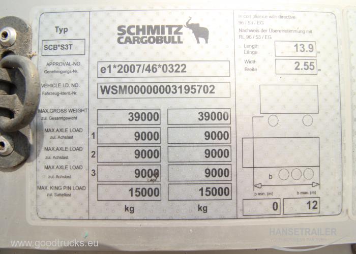 2014 Puspriekabė Užuolaidinė Schmitz SCS 24/L Multilock XL KONIKI