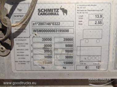2014 Puspriekabė Užuolaidinė Schmitz SCB*S3T Multilock XL KONIKI
