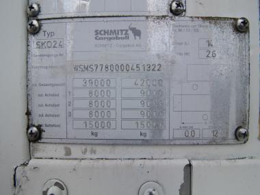 2003 Semitrailer Reefer Schmitz SKO 24