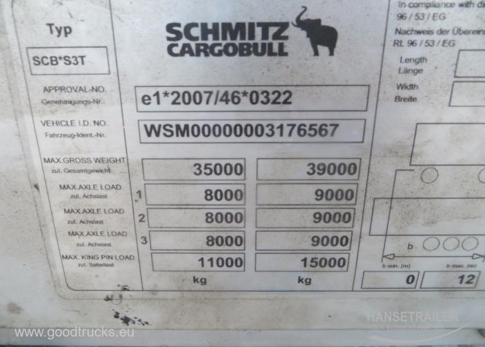 2012 Semitrailer Curtainsider Schmitz SCS 24/L