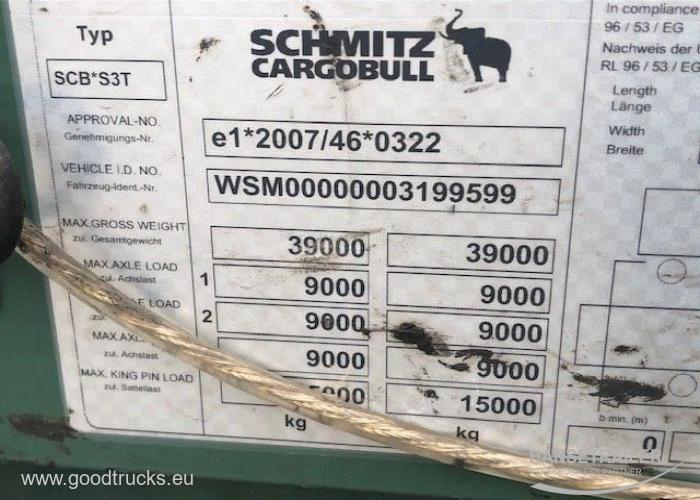 2014 Puspriekabė Užuolaidinė su bortais Schmitz SCS BS Lifting Axle