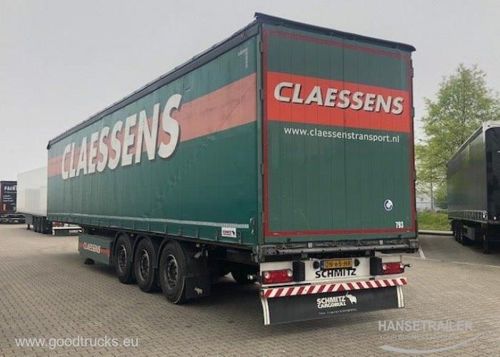 2014 Semitrailer Curtainsider with sideboards Schmitz SCS BS Lifting Axle