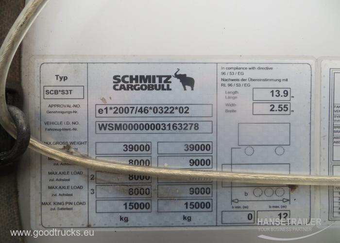 2012 Puoliperävaunu Pressukapelli Schmitz SCS 24 TIR