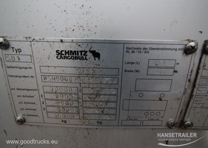 2007 Sattelanhänger Sattelcurtainsider Schmitz SCS 24/L 2 Lifting axles