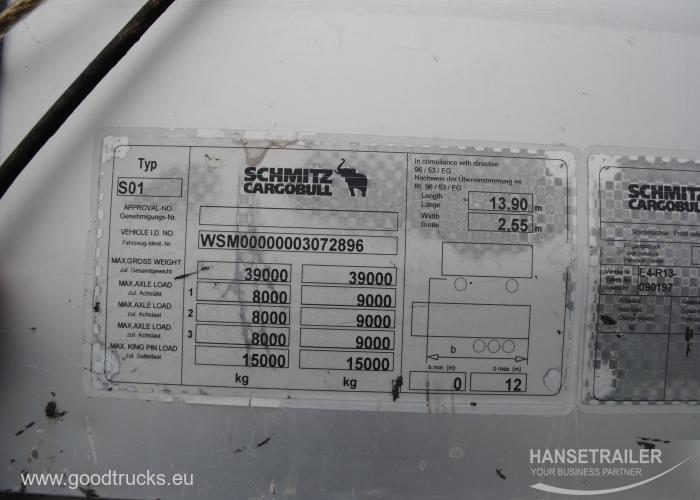 2008 Semitrailer Curtainsider Schmitz SCS 24/L