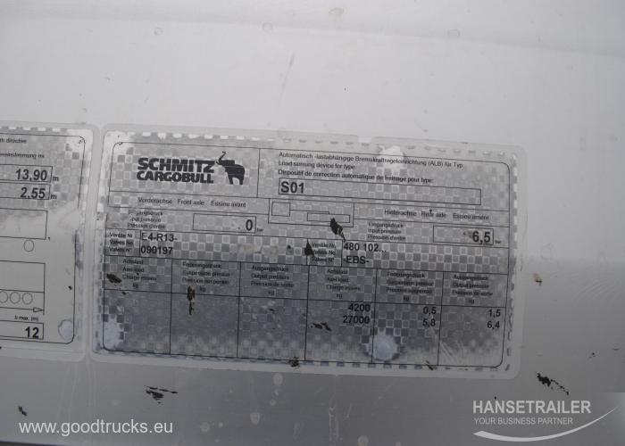 2008 Puoliperävaunu Pressukapelli Schmitz SCS 24/L