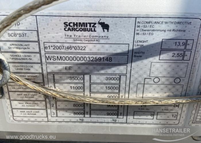 2017 Semitrailer Curtainsider Schmitz SCS 24/L 122740 km