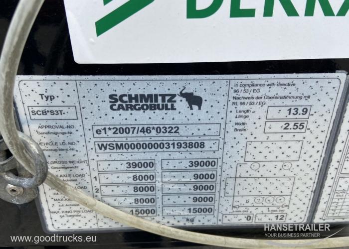 2014 Puspiekabe Gardīne Schmitz SCS 24/L Multilock XL