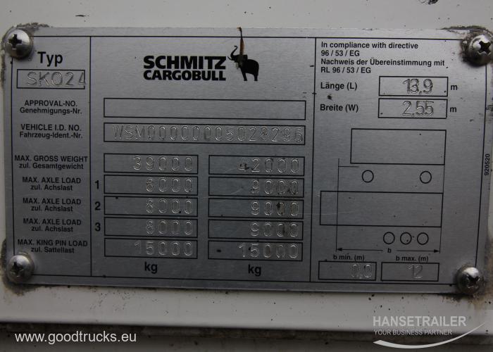 2007 Semitrailer isotermo Schmitz SKO 24/L FP25 Doppelstock Double Deck