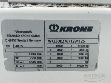 2006 Semitrailer isotherme Krone SDR27