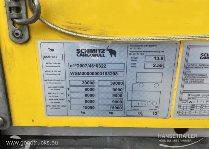 2013 Semitrailer Curtainsider Schmitz SCS 24/L 20 PCS  Multilock XL