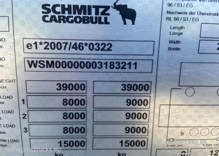 2013 Puspiekabe Gardīne Schmitz SCS 24/L Multilock XL