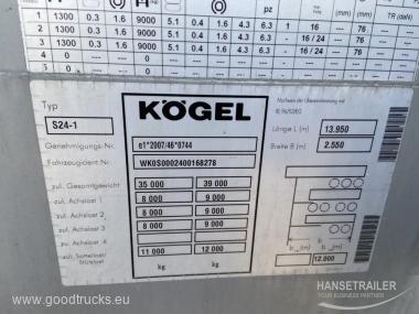 2014 Poolhaagis Kardinhaagis Koegel SN 24 Lifting Axle Multilock XL