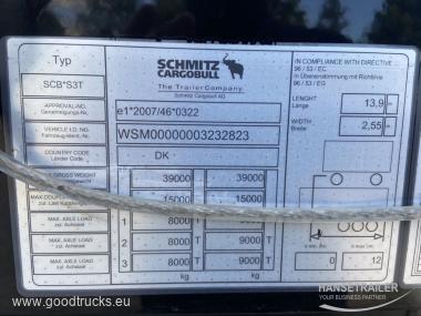 2016 Puspiekabe Gardīne Schmitz SCS 24/L Multilock XL