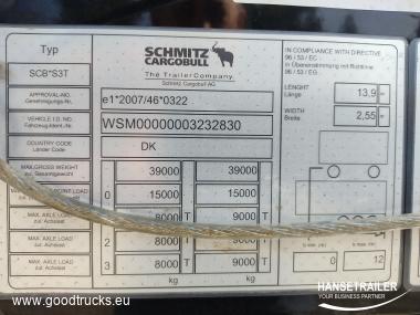 2016 Semitrailer Curtainsider Schmitz SCS 24/L