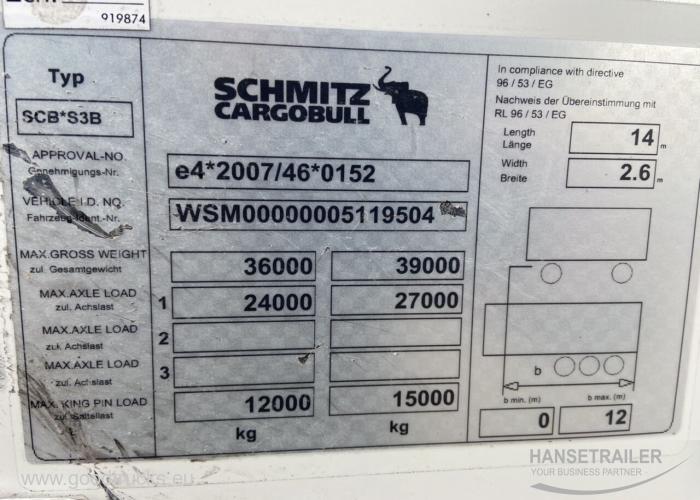 2013 Puspriekabė Šaldytuvas Schmitz SKO 24 Doppelstock Double Deck