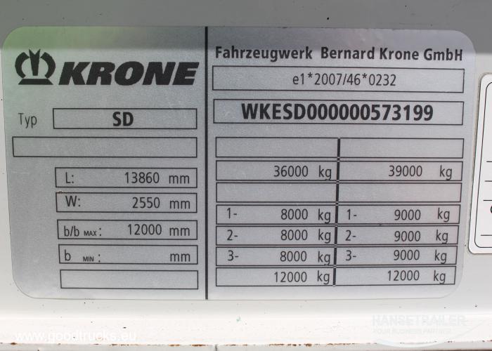 2013 напівпричеп Тентовані Krone SDP Multilock XL TIR