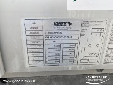 2015 Puspiekabe Gardīne ar bortiem Schmitz SCS BS COIL Multilock