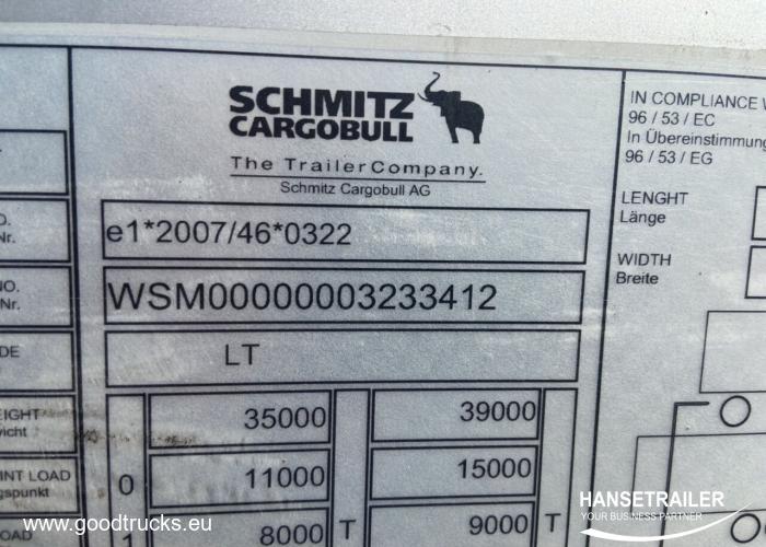 2016 Puoliperävaunu Pressukapelli Schmitz SCS 24/L Multilock XL