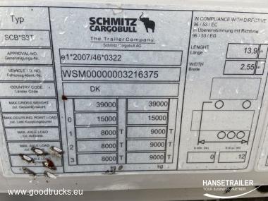 2015 Puspriekabė Užuolaidinė Schmitz SCS 24/L Multilock XL