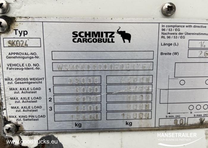 2009 Puspiekabe Refrižerators Schmitz SKO 24