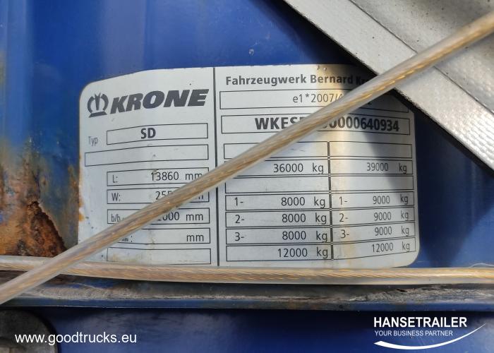 2014 Semitrailer Curtainsider Krone SDR27