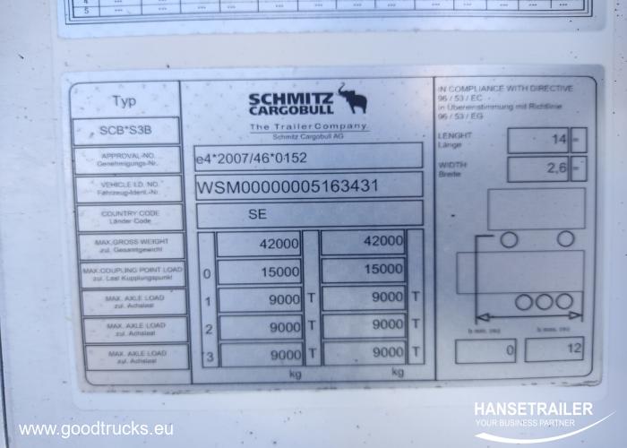 2016 Poolhaagis Külmik Schmitz SKO 24 Multitemp Dopplestock Doubledeck