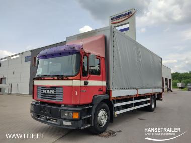 2000 camiones Curtainsider with sideboards MAN 18.224