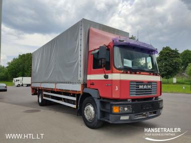 2000 camion Curtainsider with sideboards MAN 18.224